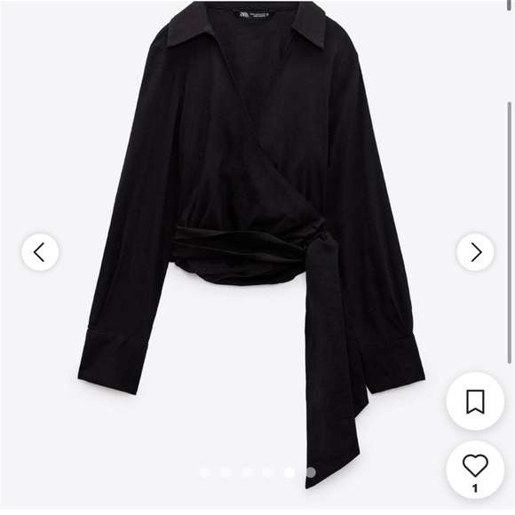 NWOT ZARA knotted crop top - Picture 6 of 6